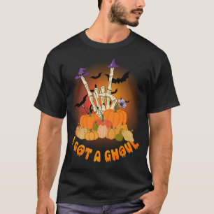 Camiseta Tengo un diseño divertido de Ghoul con Skeleton Ha