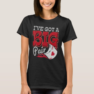 Camiseta Tengo un gran par de jugadores de casino apostando