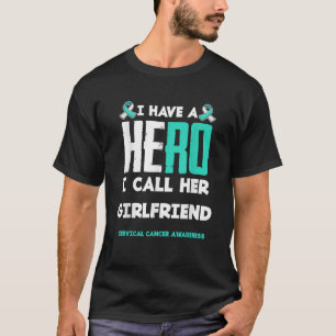Camiseta Tengo Un Héroe Al Que Llamo Novia Cáncer Cervical