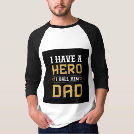Camiseta Tengo un héroe al que llamo Papá Día del Padre