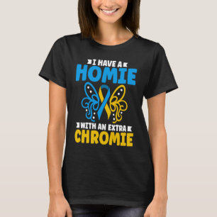 Camiseta Tengo un homie con un sincronizado extra de cromo