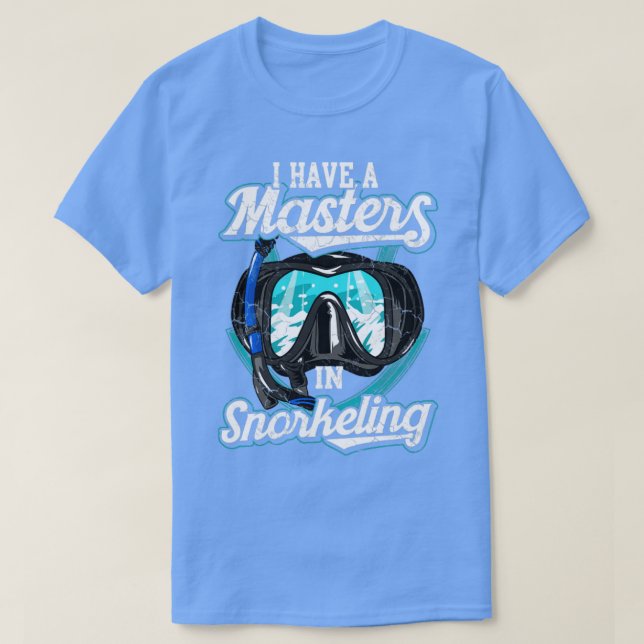 Camiseta Tengo Un Master En Buceo Snorkel Scuba (Diseño del anverso)
