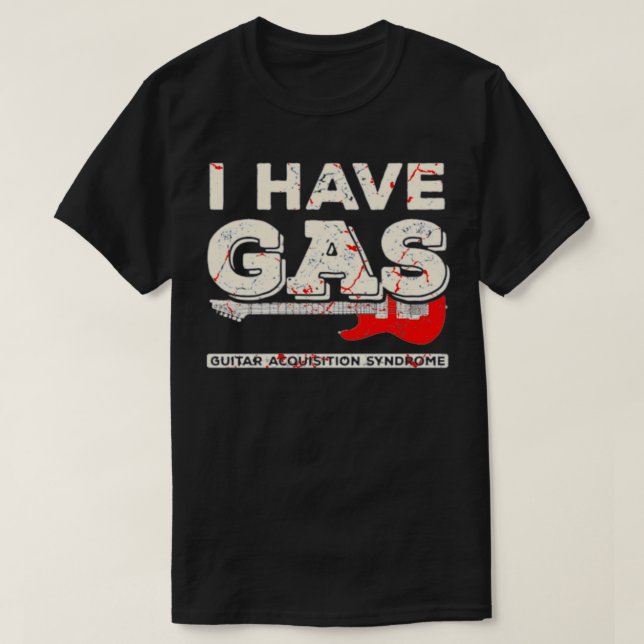 Camiseta Tengo un músico de guitarrista GAS (Diseño del anverso)