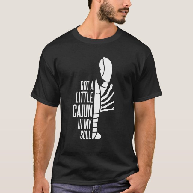Camiseta Tengo Un Pequeño Cajún En Mi Soul Luisiana Crawfis (Anverso)