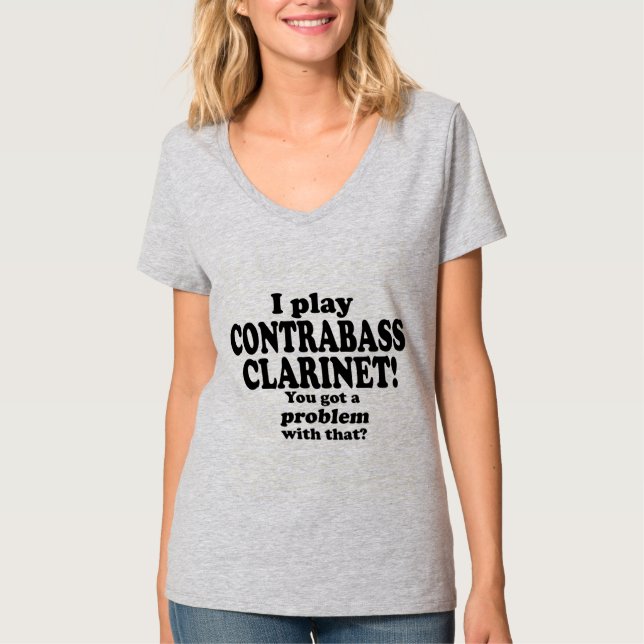 Camiseta Tengo Un Problema Con Eso, Contrabass Clarinet (Anverso)