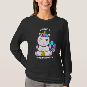 Camiseta Tengo Un Problema De Bebida Graciosa Unicorn Costu