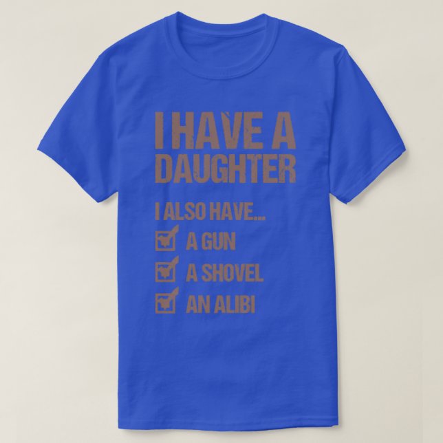 Camiseta Tengo Un Regalo Del Día Del Padre Hija Papá (Diseño del anverso)