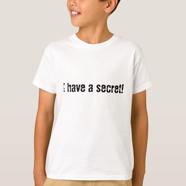 Camiseta ¡Tengo un secreto! (Anverso)