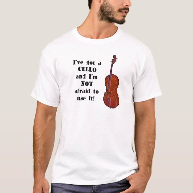 Camiseta Tengo un violoncelo (Anverso)