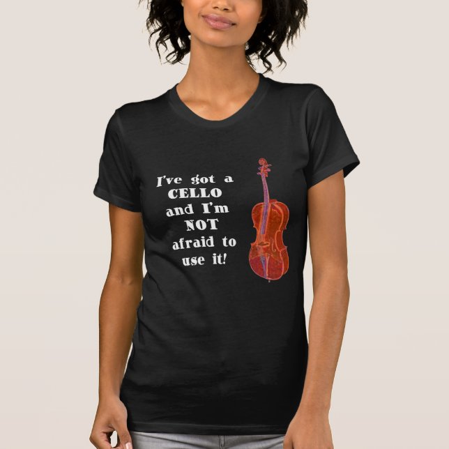Camiseta Tengo un violoncelo (Anverso)