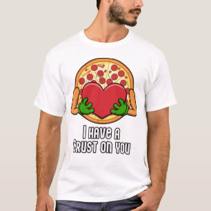 Camiseta Tengo una corteza contigo divertido diseño de pizz