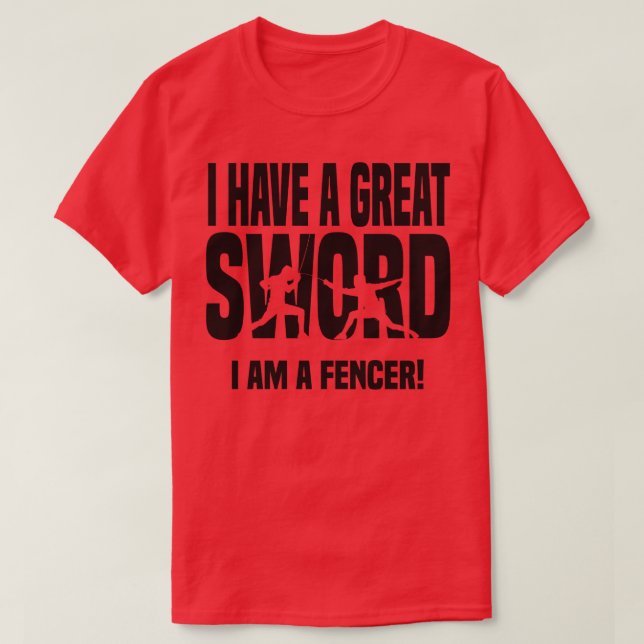 Camiseta Tengo una gran espada (Diseño del anverso)