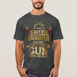 CAMISETA TENGO UNA HIJA, UNA PISCINA, UNA CHARLA Y ALIBI. 