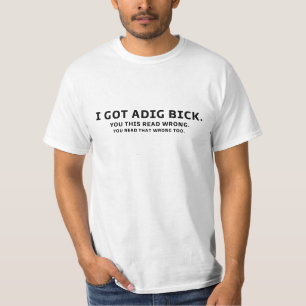 Camiseta Tengo Una Novedad Gráfica Dig Bick Sarcástica Grac