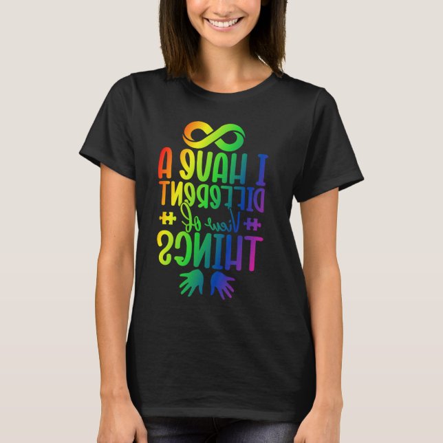 Camiseta Tengo una visión diferente de las cosas Infinity A (Anverso)