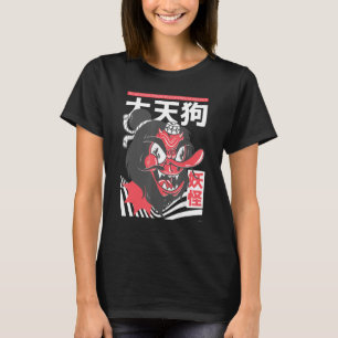 Camiseta Tengu Máscara estética japonesa, Tengu japonés