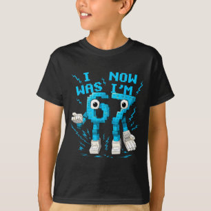 Camiseta Tenía 6 Ahora Tengo 7 67 Seis Siete 7 Años Cumplea