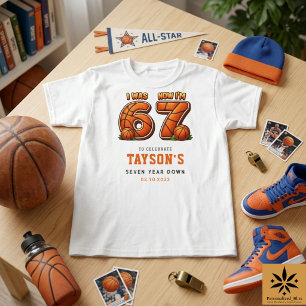Camiseta Tenía 6 años, ahora tengo 7 Baloncesto – Cumpleaño