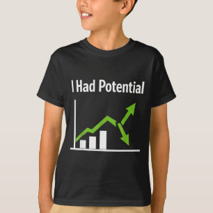 Camiseta Tenía un potencial humor sarcástico cita divertida