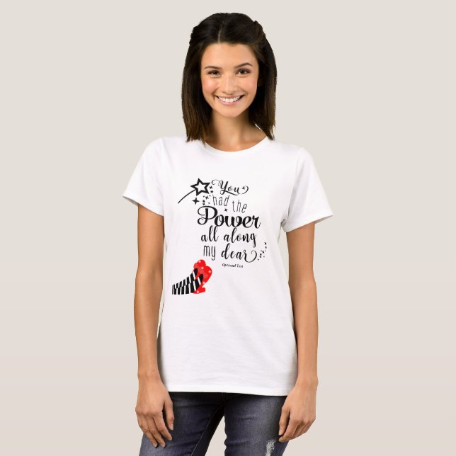 Camiseta TENÍAS EL PODER TODO A LO LARGO DEL Personalizado  (Anverso completo)