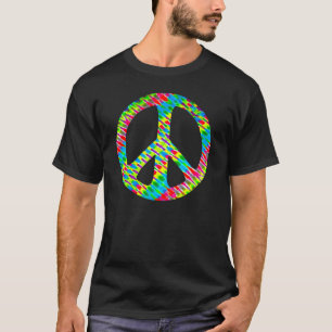 Camiseta teñido anudada de la "paz"