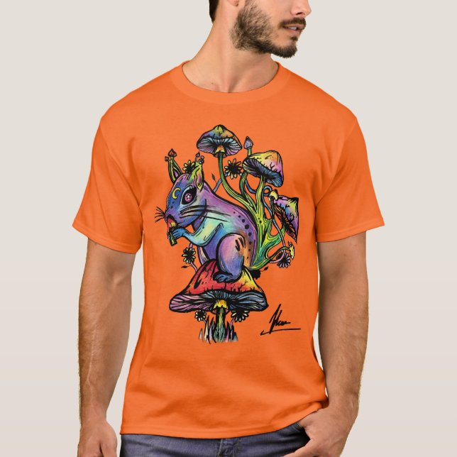Camiseta Teñido anudado de la ardilla (Anverso)