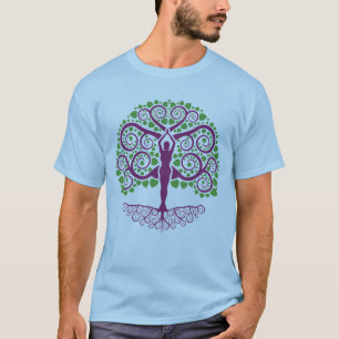 Camiseta Teñido anudado del árbol de Bodhi