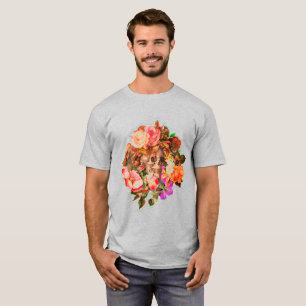 Camiseta Teñido anudado del estilo del Hippie del cráneo