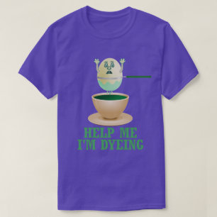 Camiseta Teñido divertido del huevo de Pascua