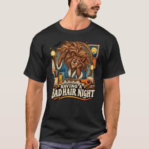 Camiseta Teniendo una Noche de Pelo Malo Funny Werewolf Hal