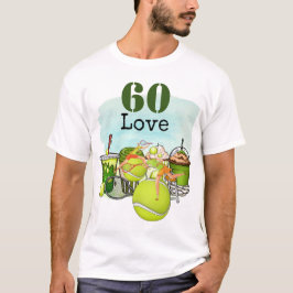 Camiseta Tenis 60.º Nacimiento número de baloncesto amor