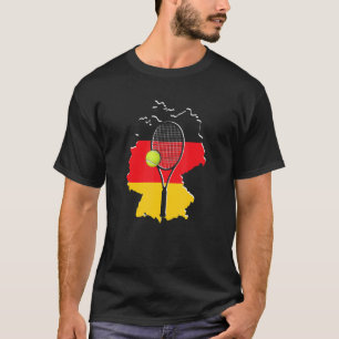 Camiseta Tenis Alemania Bandera pista de squash squash Juga