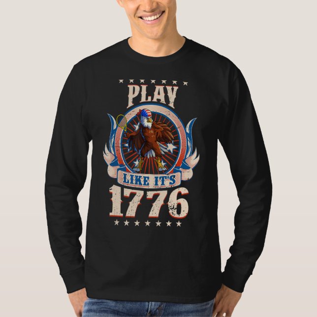 Camiseta Tenis American Eagle 4 De Julio Niños Americanos (Anverso)