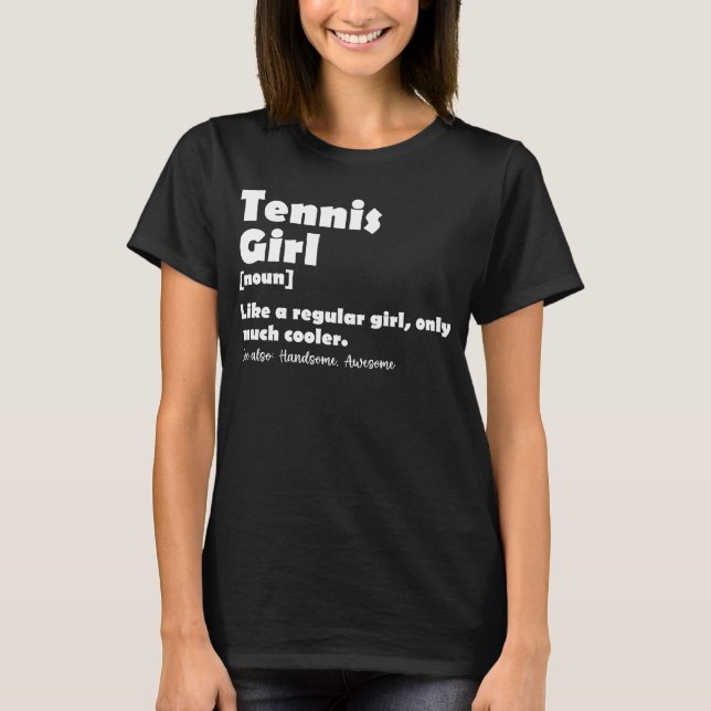Camiseta Tenis Chica divertida definición Tennis Sport Love (Anverso)