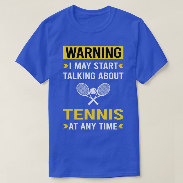 Camiseta Tenis de advertencia (Diseño del anverso)