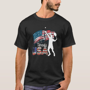 Camiseta tenis de bandera de los Estados Unidos, tenis de b