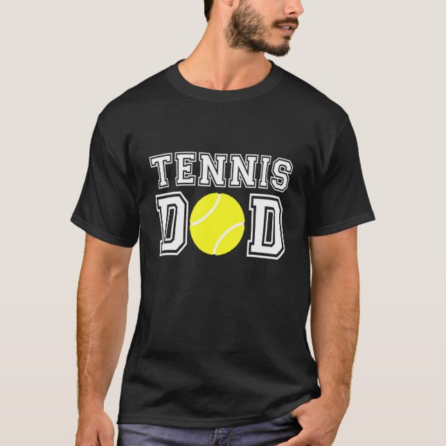 Camiseta Tenis De Hombres Papá Tenis Tenis Para Padre (Anverso)