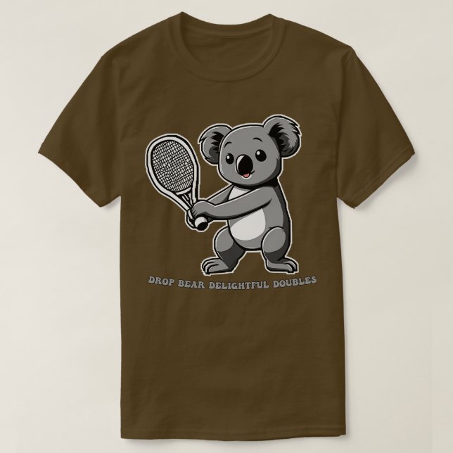 Camiseta Tenis de Koala Drop Bear Deliciosas Dobles (Diseño del anverso)