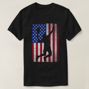 Camiseta Tenis De La Bandera Estadounidense Para Hombres