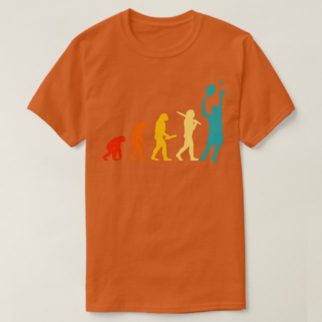 Camiseta Tenis de la evolución humana (Diseño del anverso)