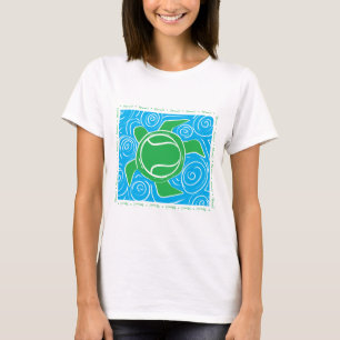 Camiseta Tenis de la playa de la tortuga