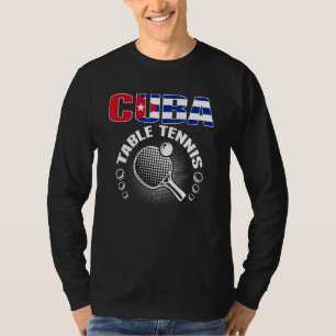 Camiseta Tenis de Mesa Cuba Apoya al Equipo Cubano de P