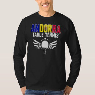 Camiseta Tenis de Mesa de Andorra   Apoyo al Ping Pong Ando