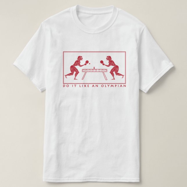 Camiseta Tenis de mesa de antiguos olímpicos (Diseño del anverso)