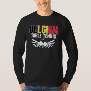 Camiseta Tenis de Mesa de Bélgica Apoya el Ping Pong Be