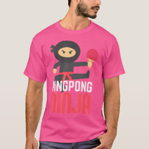 Camiseta Tenis de mesa de camisas de Ping Pong Ninja