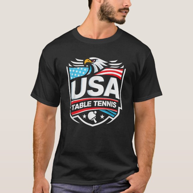 Camiseta Tenis de mesa de Estados Unidos (Anverso)