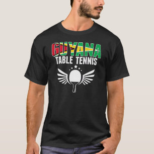 Camiseta Tenis de Mesa de Guyana Apoya el Ping Pong Guy