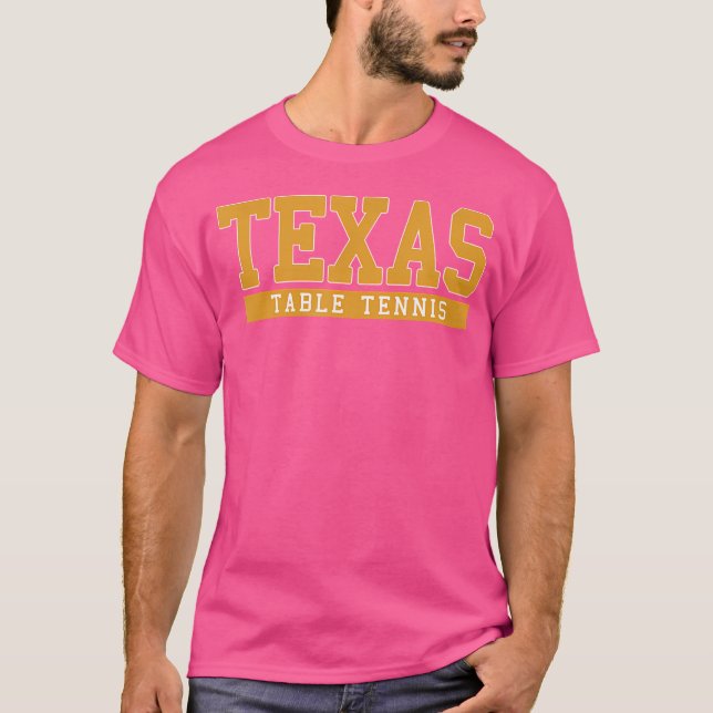 Camiseta Tenis de mesa de Texas (Anverso)