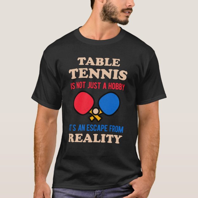 Camiseta Tenis de mesa divertida (Anverso)